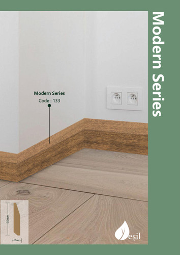 قرنیز 9 سانت مدرن برند یشیل mdf کد 133