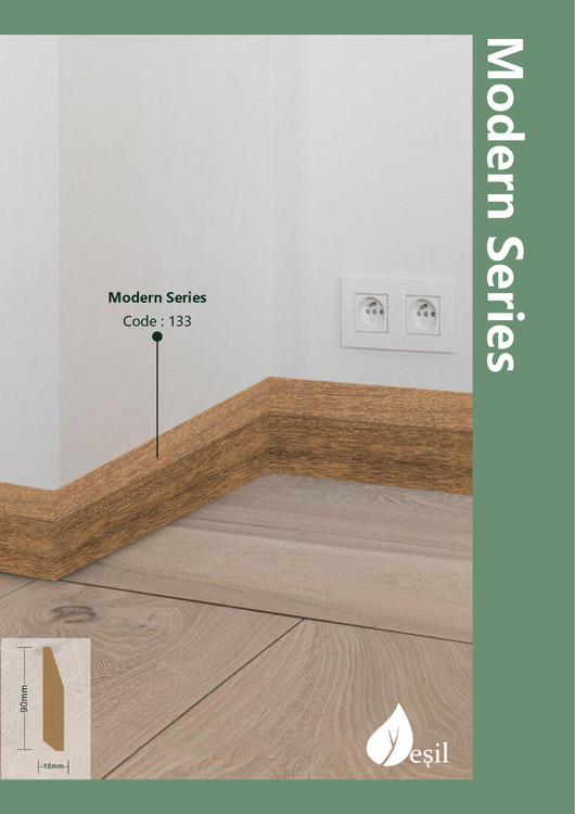 قرنیز 9 سانت مدرن برند یشیل mdf کد 133