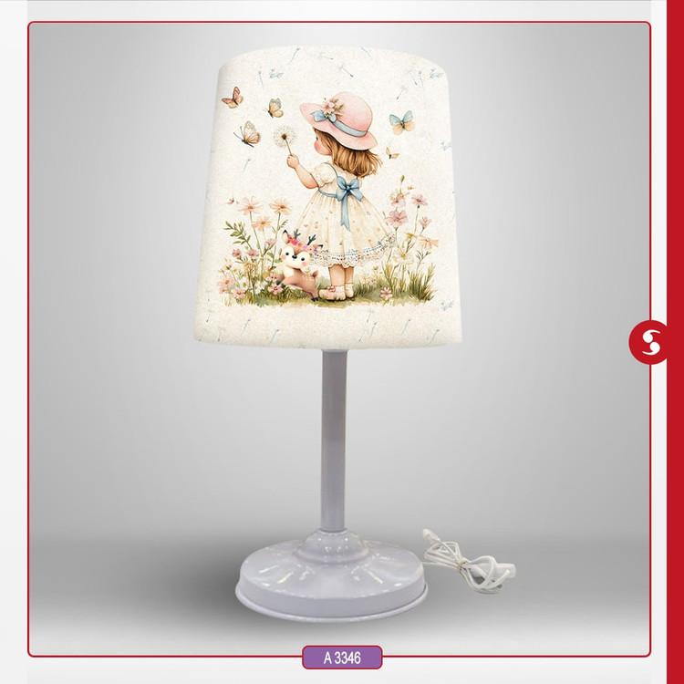 آباژور مخروطی پایه فلزی کد 3346